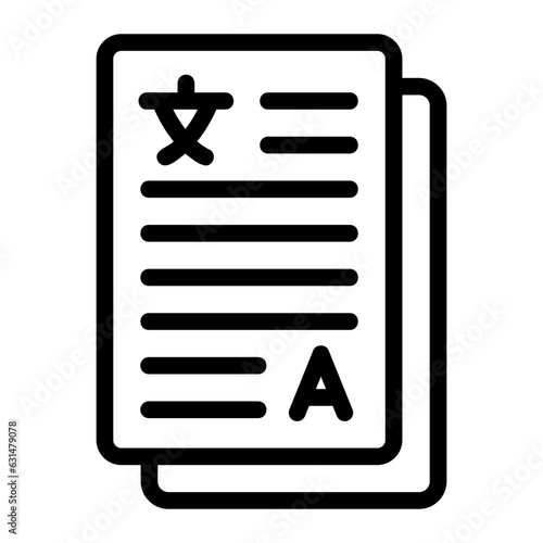 assignment line icon
