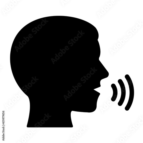 speak glyph icon