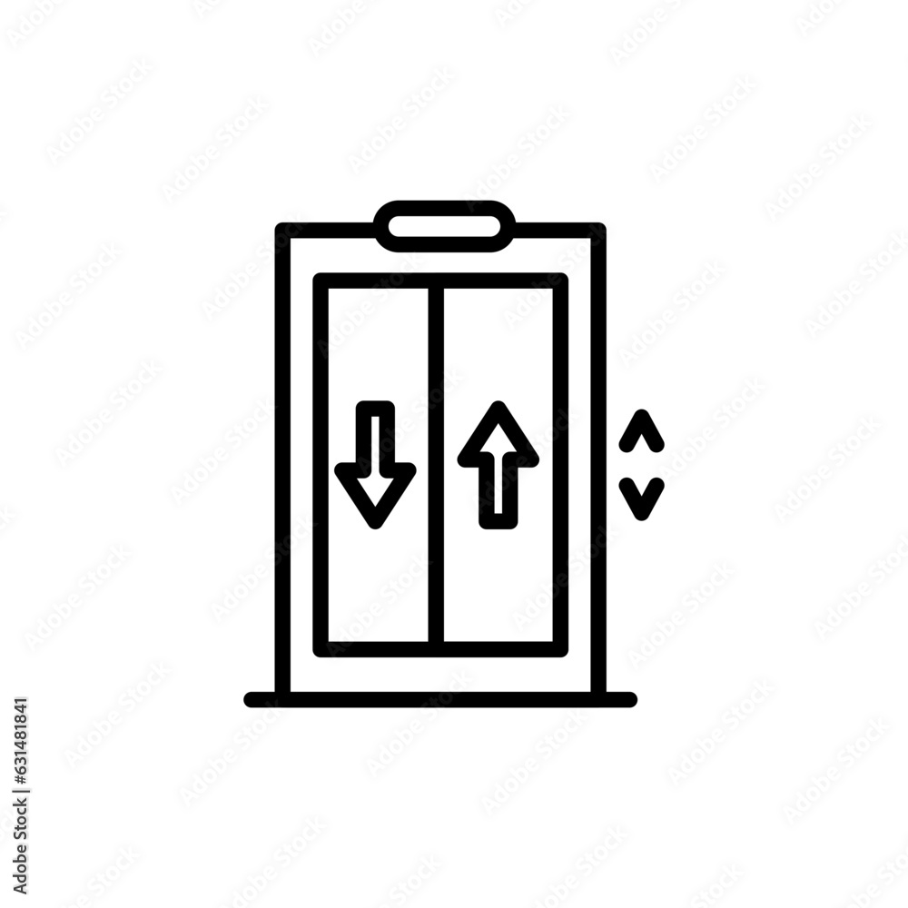 Elevator icon in vector. Illustration Elevator icon in vector. Illustration