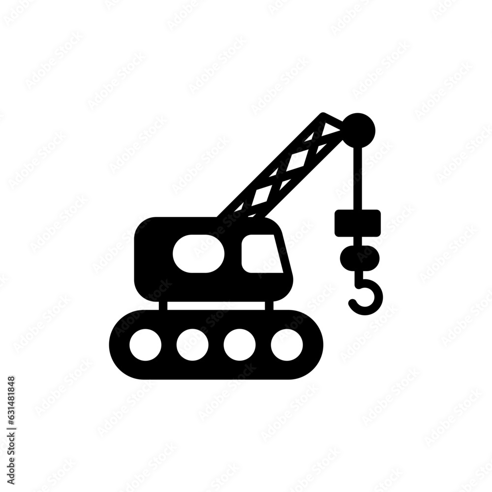 Construction Crane icon in vector. Illustration