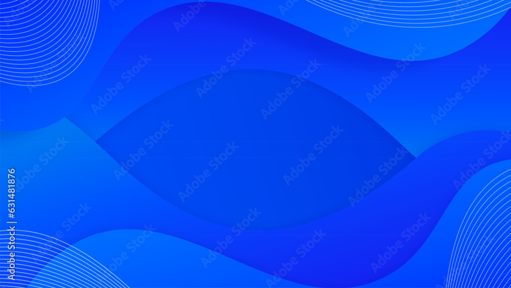 Abstract blue background. Blue waves fluid background. Blue geometric curves background. Vector background illustration Abstract blue background. Blue waves fluid background. Blue geometric curves background. Vector background illustration