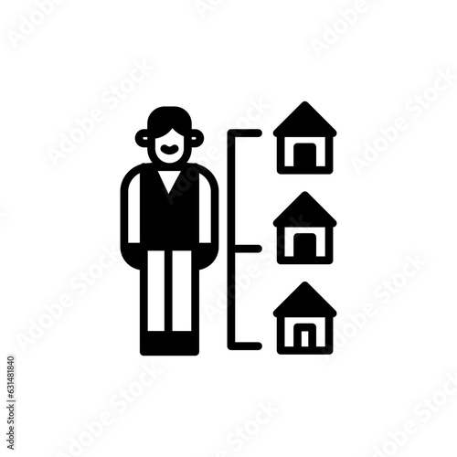 Landlord icon in vector. Illustration