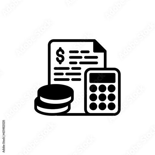 Budget icon in vector. Illustration