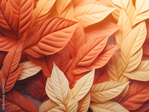 Background, wall texture, warm colors, bright leaves