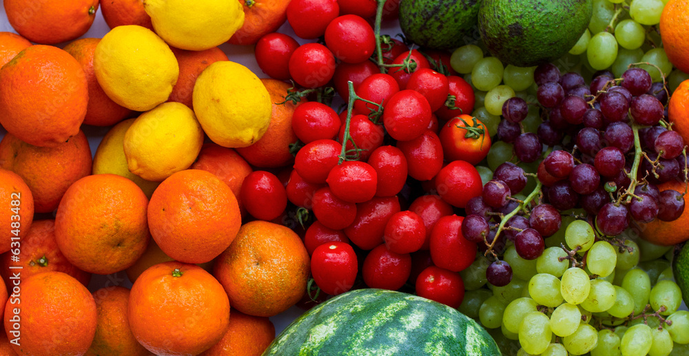 Mix, set of vegetables and fruits. Vitamin Boom. Huge banner with fruits and vegetables Mix, set of vegetables and fruits. Vitamin Boom. Huge banner with fruits and vegetables