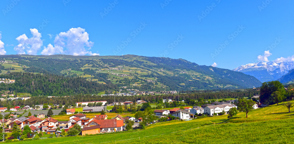 Gemeinde Sils im Domleschg in der Region Viamala des Kantons Graubünden (Schweiz)