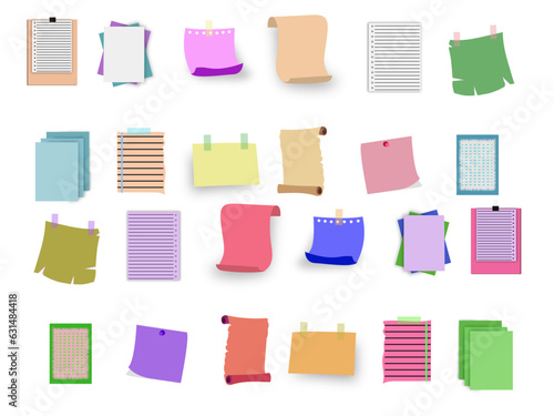 set note paper with adhesive tape message