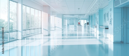 Obraz na plátně blurry hospital corridor with a luxurious and abstract design