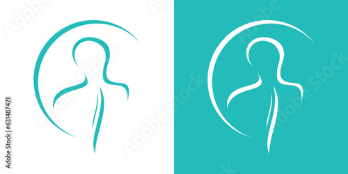 spine health element logo design icon vector inspiration