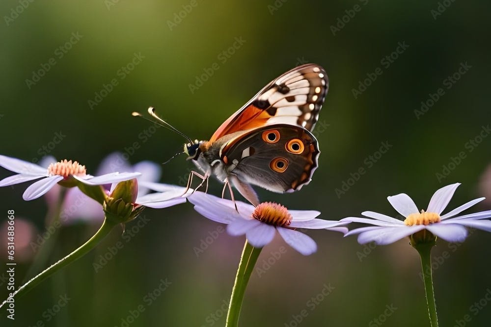 Obraz premium butterfly on a flower