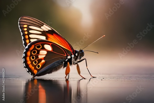 butterfly on a leaf © Syed