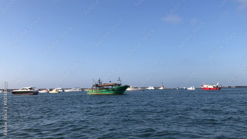 The marine area in Alexandria, Egypt. The area is famous for its marina for boats, cruise ships, and yachts. 2-July-2023 The marine area in Alexandria, Egypt. The area is famous for its marina for boats, cruise ships, and yachts. 2-July-2023