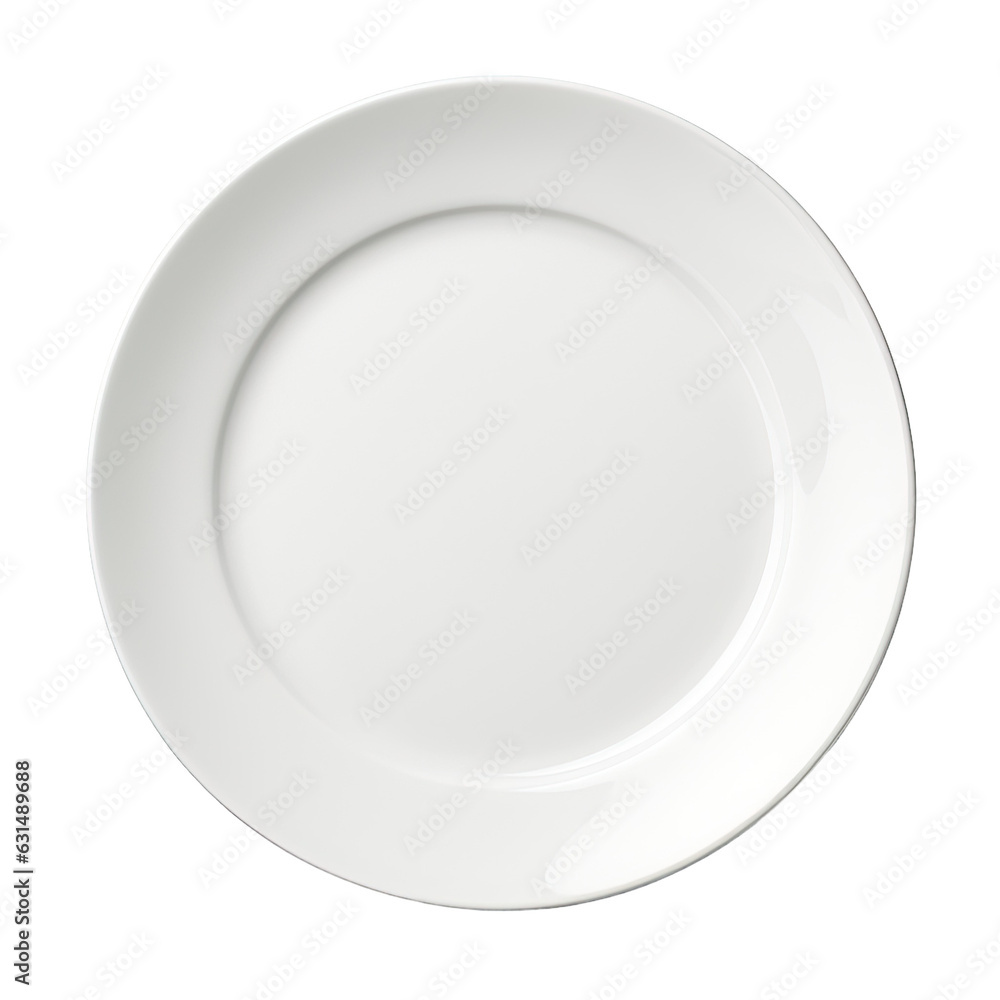 A plate, white, on a white backround. A plate, white, on a white backround.