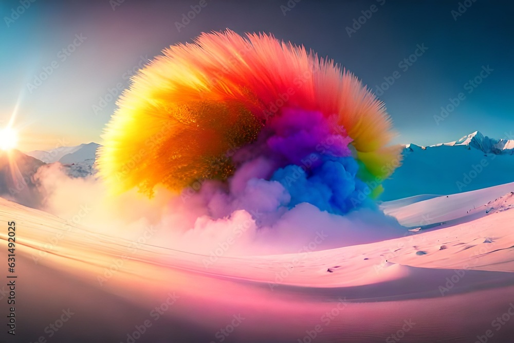 The Rainbow Slide Soaring from Earth to Sky
