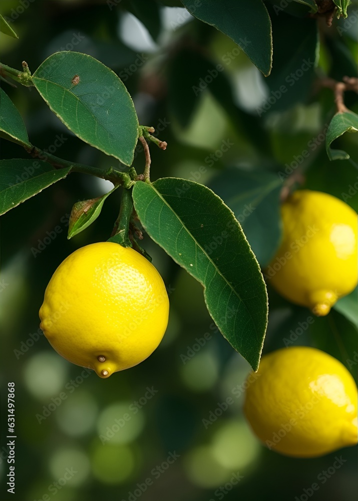 lemon on tree, generative ai