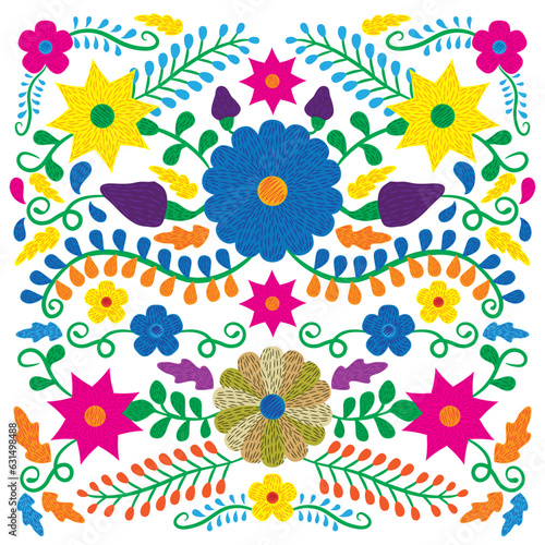 Mexican flower vector illustration design