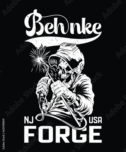 Behnke nj usa forge t-shirt design