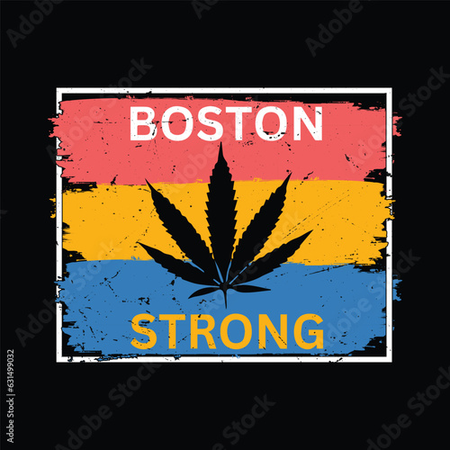 
Boston strong VINTAGE T-SHIRT DESIGN