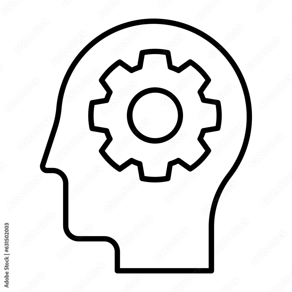 Artificial Intelligence Line Icon Artificial Intelligence Line Icon