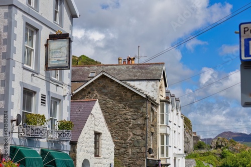 street in the town photo