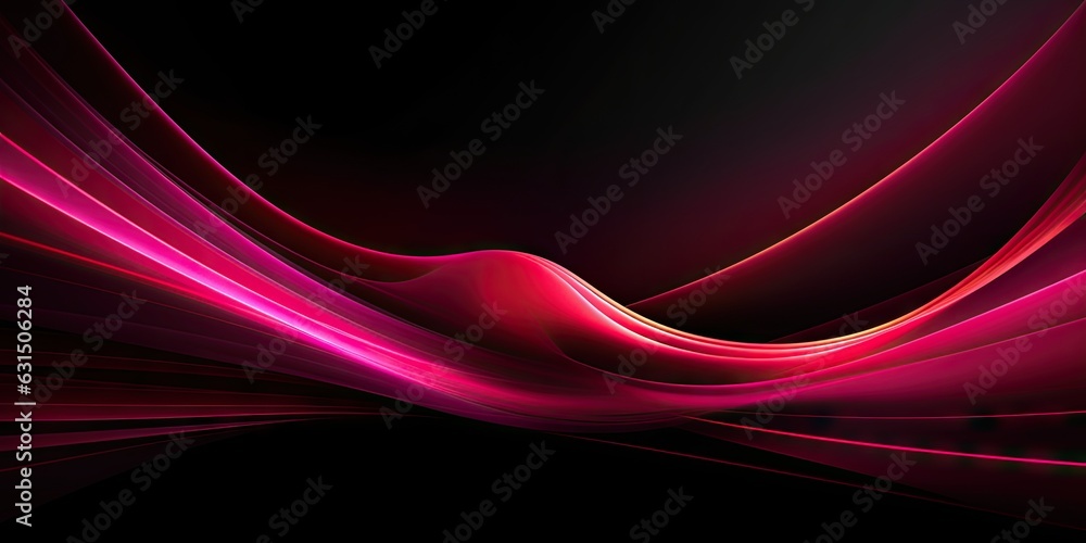 Futuristic tech artwork concept. Glowing abstract red wave. Modern design on black background. Red wave illustration on dark backdrop. abstract Futuristic tech artwork concept. Glowing abstract red wave. Modern design on black background. Red wave illustration on dark backdrop. abstract