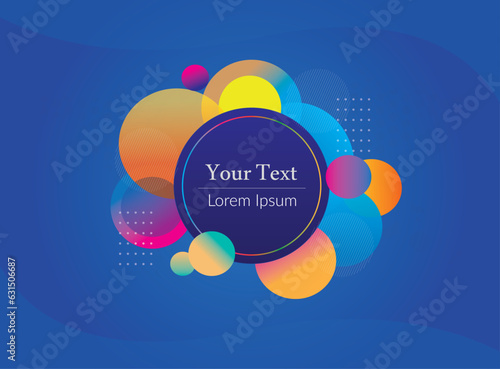 Colorful Abstract Circle Design Vector