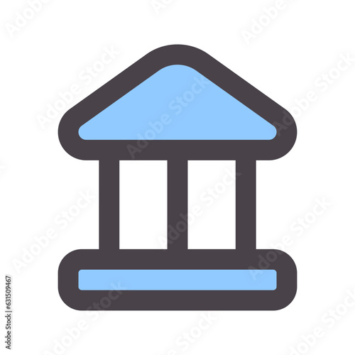 Wallpaper Mural bank flat line icon Torontodigital.ca