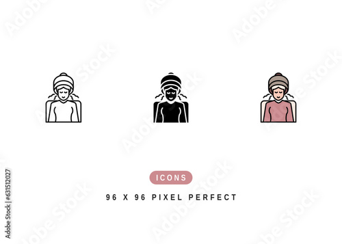 Hair Steamer Icon. Spa Bowl Machine Symbol Stock Illustration. Vector Line Icons For UI Web Design And Presentation