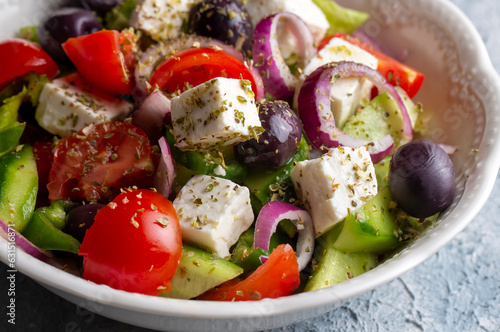Greek salad with fresh vege...