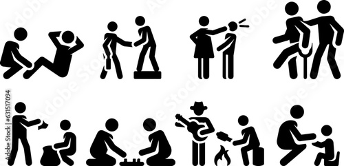 silhouettes of people in action Hard Work Office Politics And