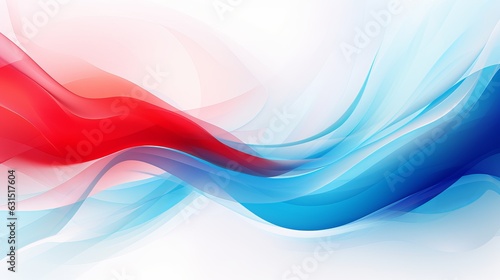 abstract background blue red white generative ai