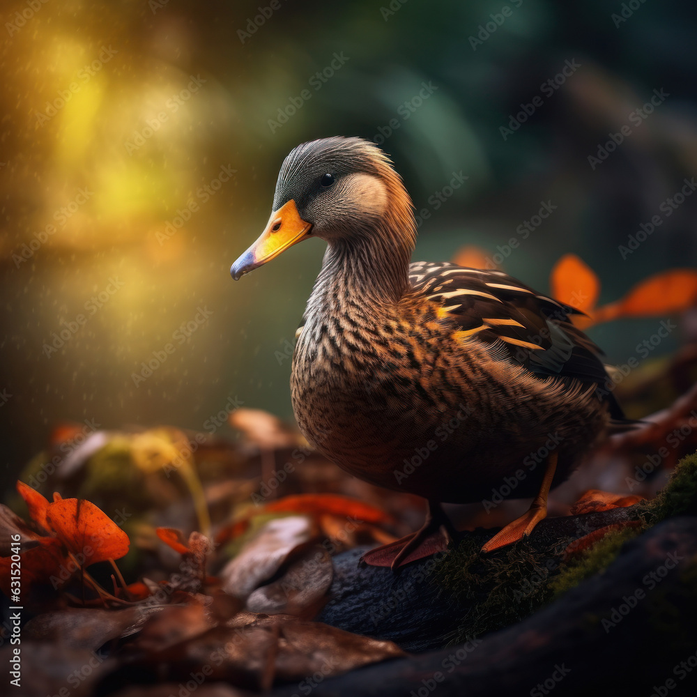 Duck in its Natural Habitat, Wildlife Photography, Generative AI Duck in its Natural Habitat, Wildlife Photography, Generative AI