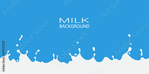 Milk splash background vector illustration