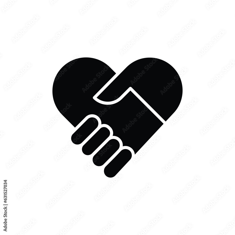 Handshake icon. solid icon Handshake icon. solid icon
