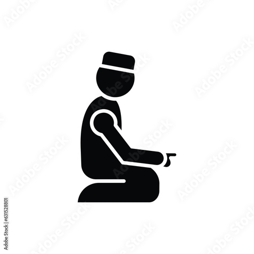 Prayer icon. solid icon