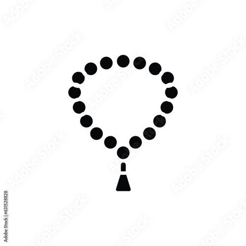 Prayer beads icon. solid icon