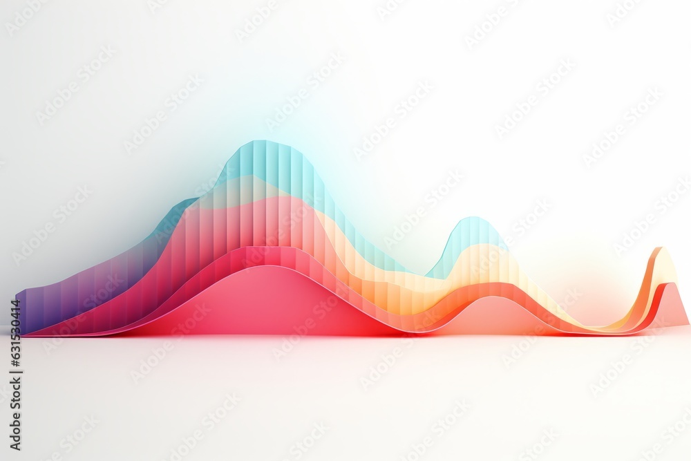 chart glassmorphism aesthetic 3d, infografía de crecimiento Stock ...