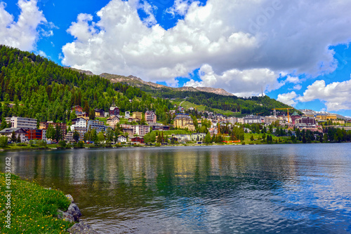 St. Moritz mit St. Moritzersee, Graubünden (Schweiz)