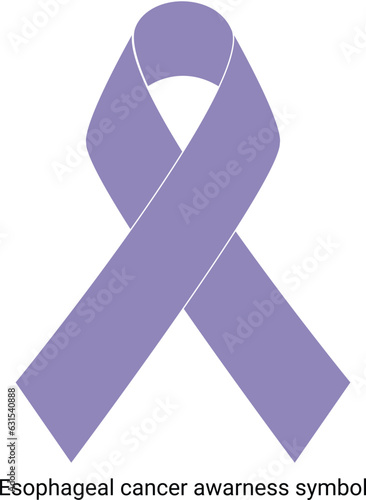 Esophageal cancer awareness symbol vector