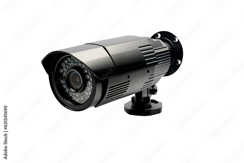 Full view photo image Security camera on a white background isolated PNG Full view photo image Security camera on a white background isolated PNG