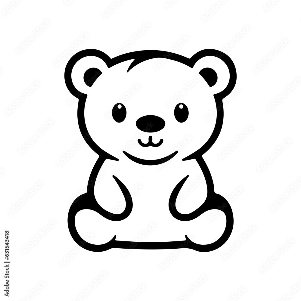 Bear illustration vector logo Bear illustration vector logo