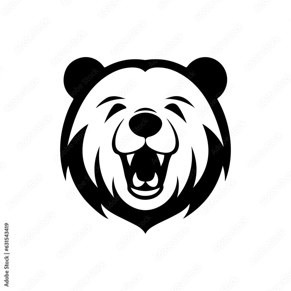 Bear illustration vector logo Bear illustration vector logo