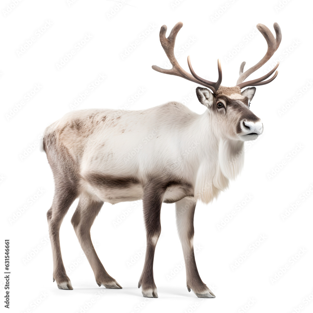 reindeer side profile view isolated background reindeer side profile view isolated background