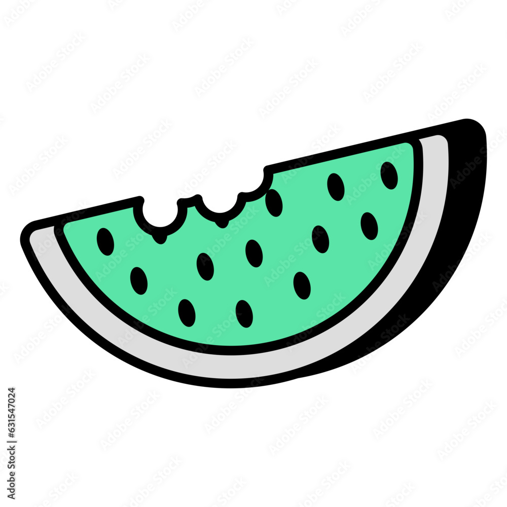 Summer juicy fruit icon, vector design of watermelon Summer juicy fruit icon, vector design of watermelon
