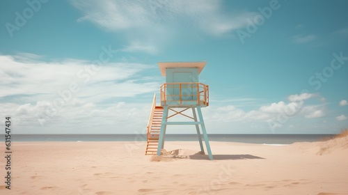 Strandwache: Der Rettungsturm behält den Überblick © Joseph Maniquet