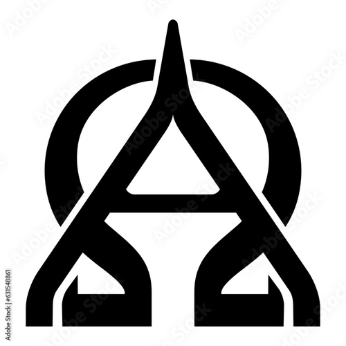 Alpha and Omega Symbol, Tattoo Style 