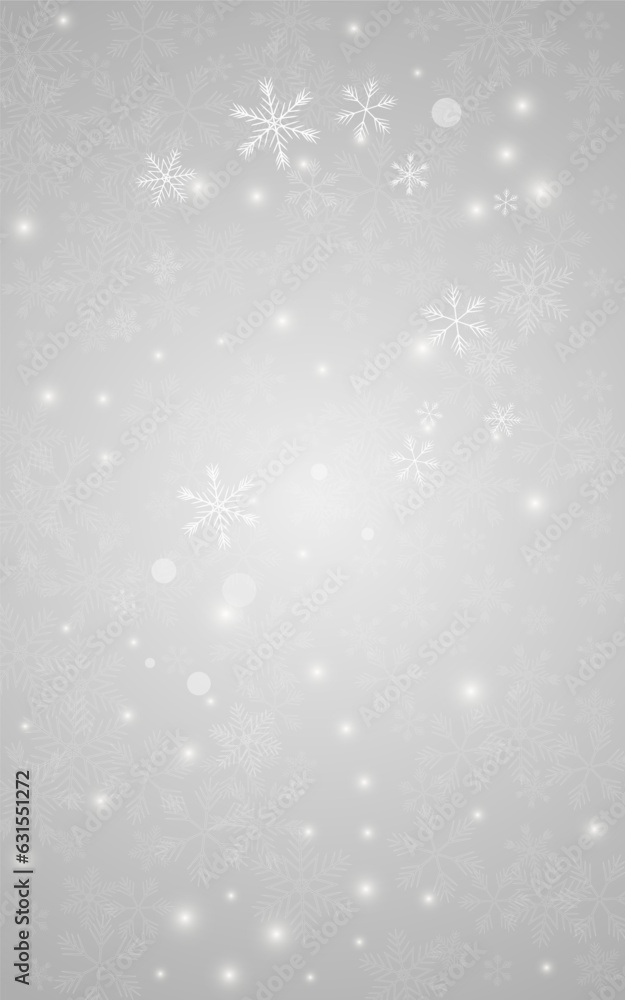 Silver Snowflake Vector Grey Background. Abstract Silver Snowflake Vector Grey Background. Abstract