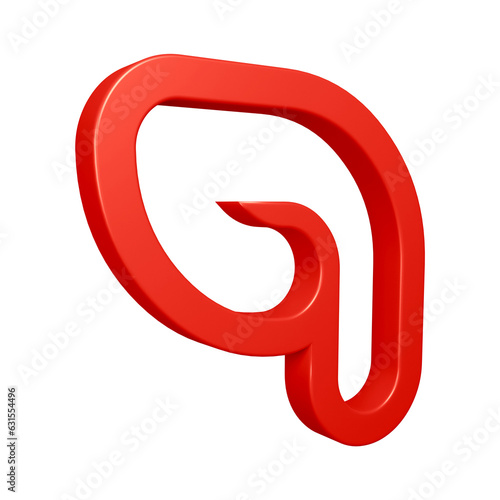 Free Download 3d number 9 design in red color for math, business and education concept  - GFXLoad