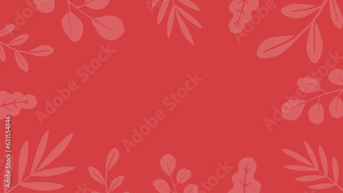 Red Floral Background simple