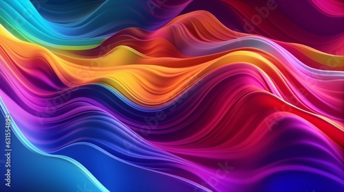 Vector Modern colorful flow background.Wave color Liq.Generative AI